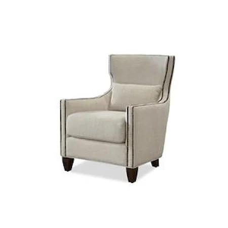 Traditional Accent Chair with Nail Head Trim